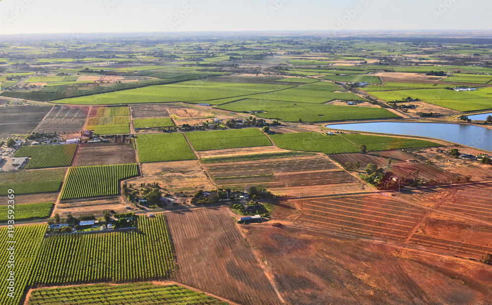 Australia, NSW, Agriculture, aerial view