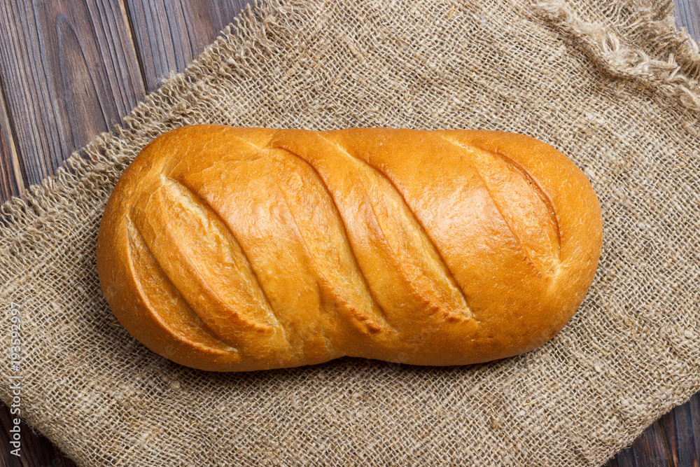 Close-up of traditional fresh bread. top view Close-up of traditional fresh bread. top view