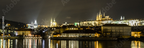 Night on the Vltava river