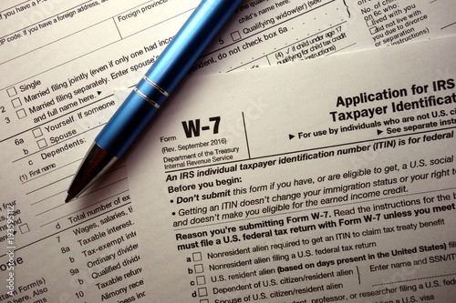 W-7 tax form for non-US citizens
