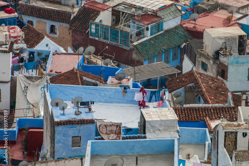 Chefchaouen roofs photo