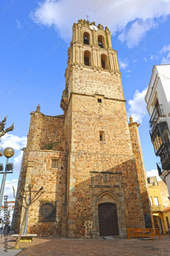 Iglesia de la Purificación en Almendralejo, provincia de Badajoz, España