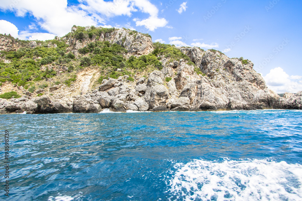 Corfu island landscapes in Greece
