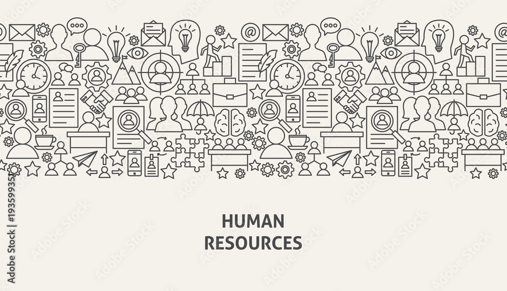 Human Resources Banner Concept