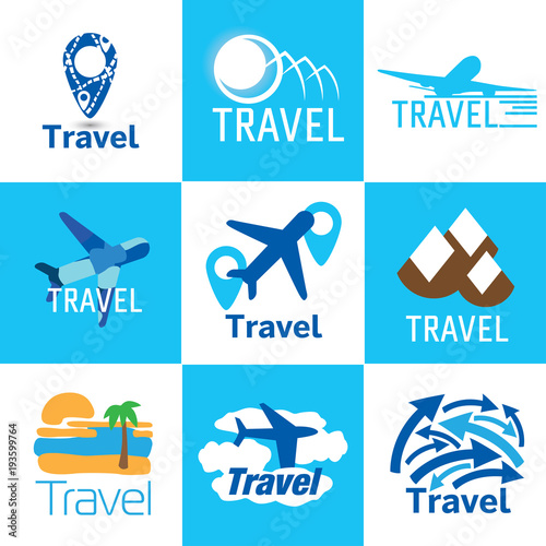 Travel logo set