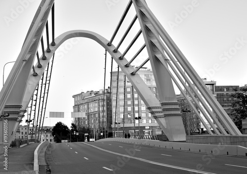 Lazarevsky Bridge in St. Petersburg. photo