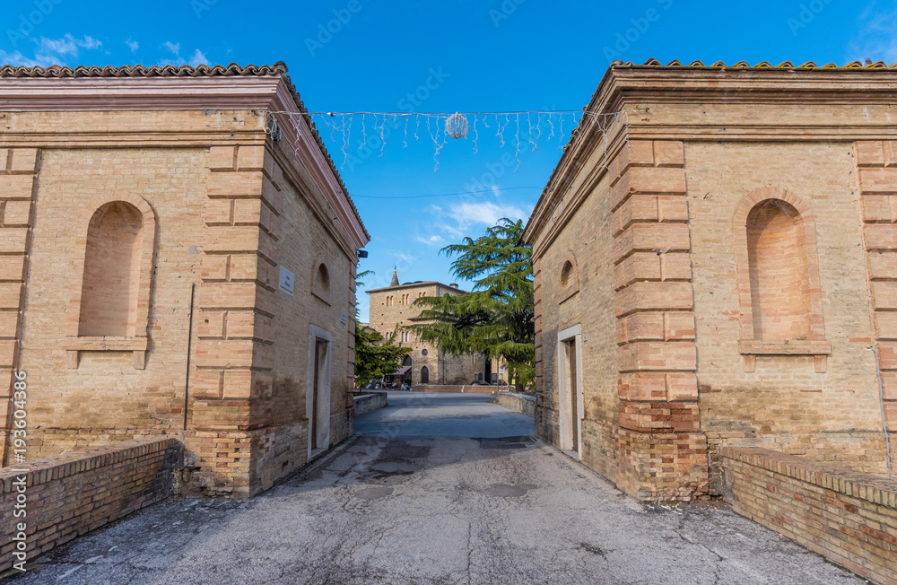 Naklejka premium Bevagna (Umbria, Italy) - A beautiful and charming medieval village in the heart of the Umbria region