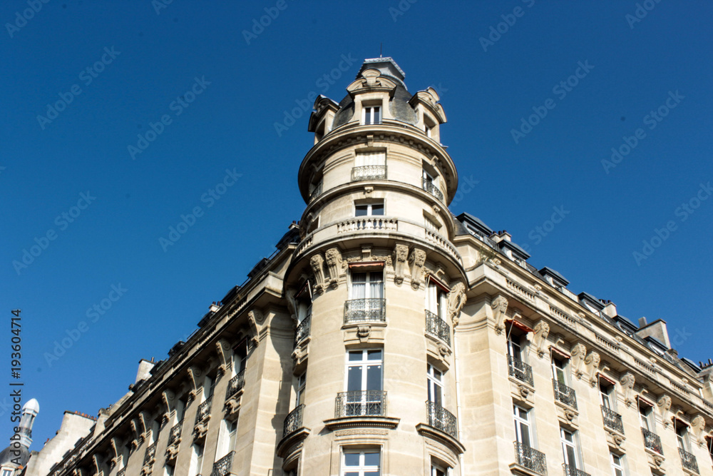 Haussmann building. Paris. France