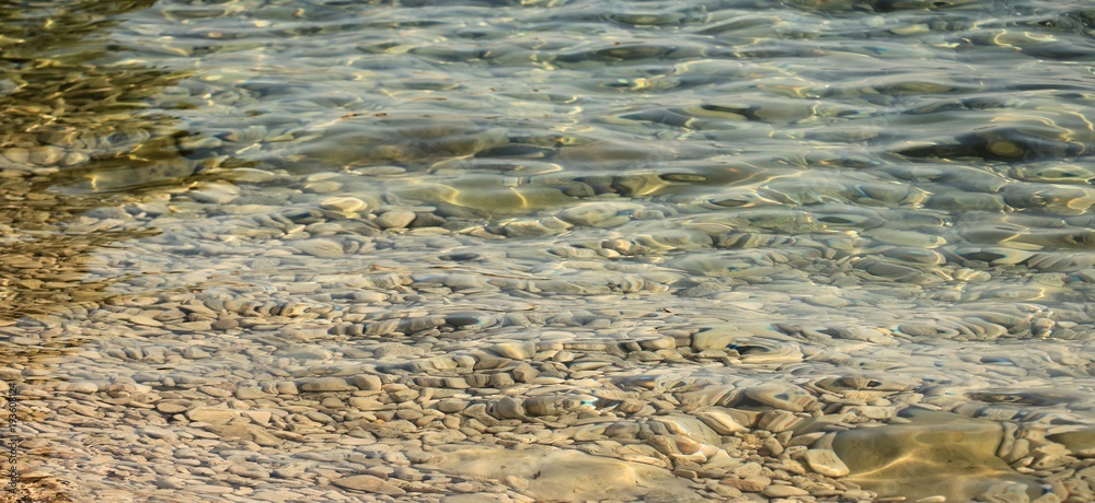 pebbles on a beach in Croatia