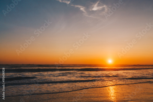 Atardecer en playa