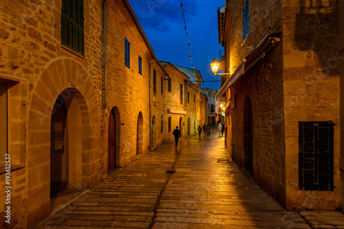 ancient street of Alc  dia  Mallorca