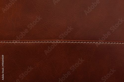 Plakat w ramie seam on leather texture