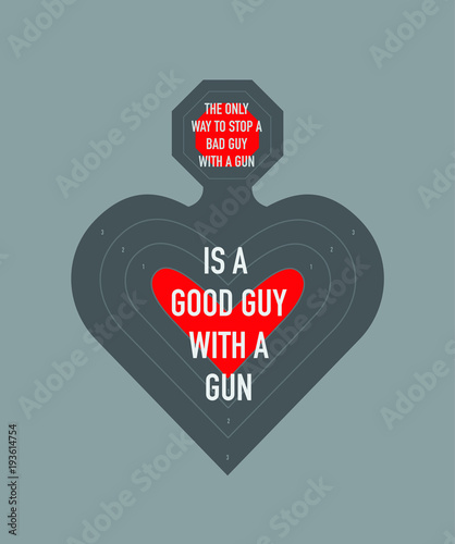 Illustration idea for gun usage in America.