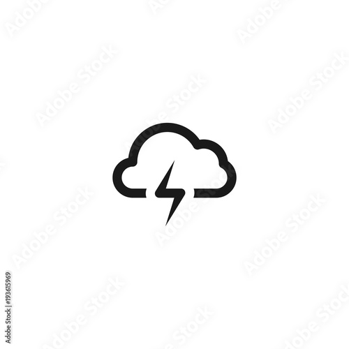 storm cloud icon logo