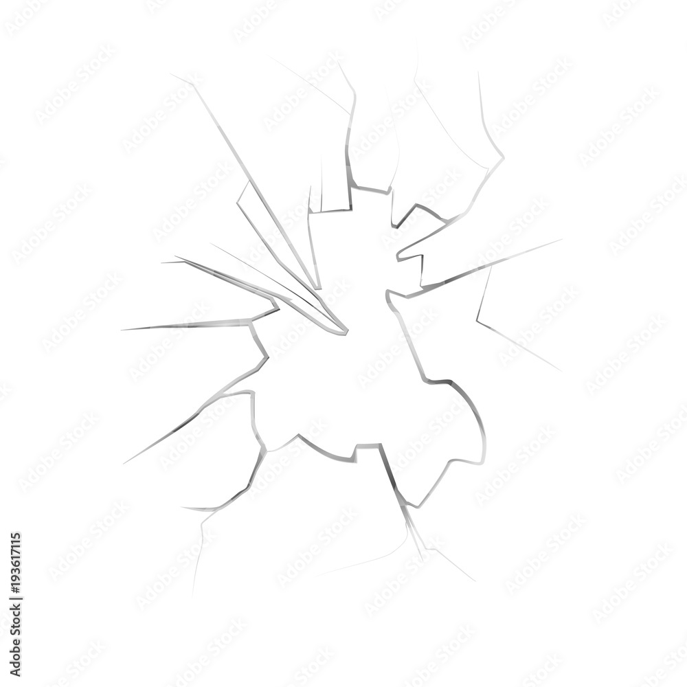 Cracks on broken window with cracks Cracks on broken window with cracks