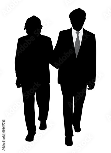 Wallpaper Mural  Senior couple walking arm in arm Torontodigital.ca