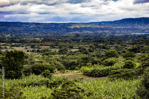 Stunning Views of the Nicaraguan Countryside and Farms from the Rainforest of Nicaragua