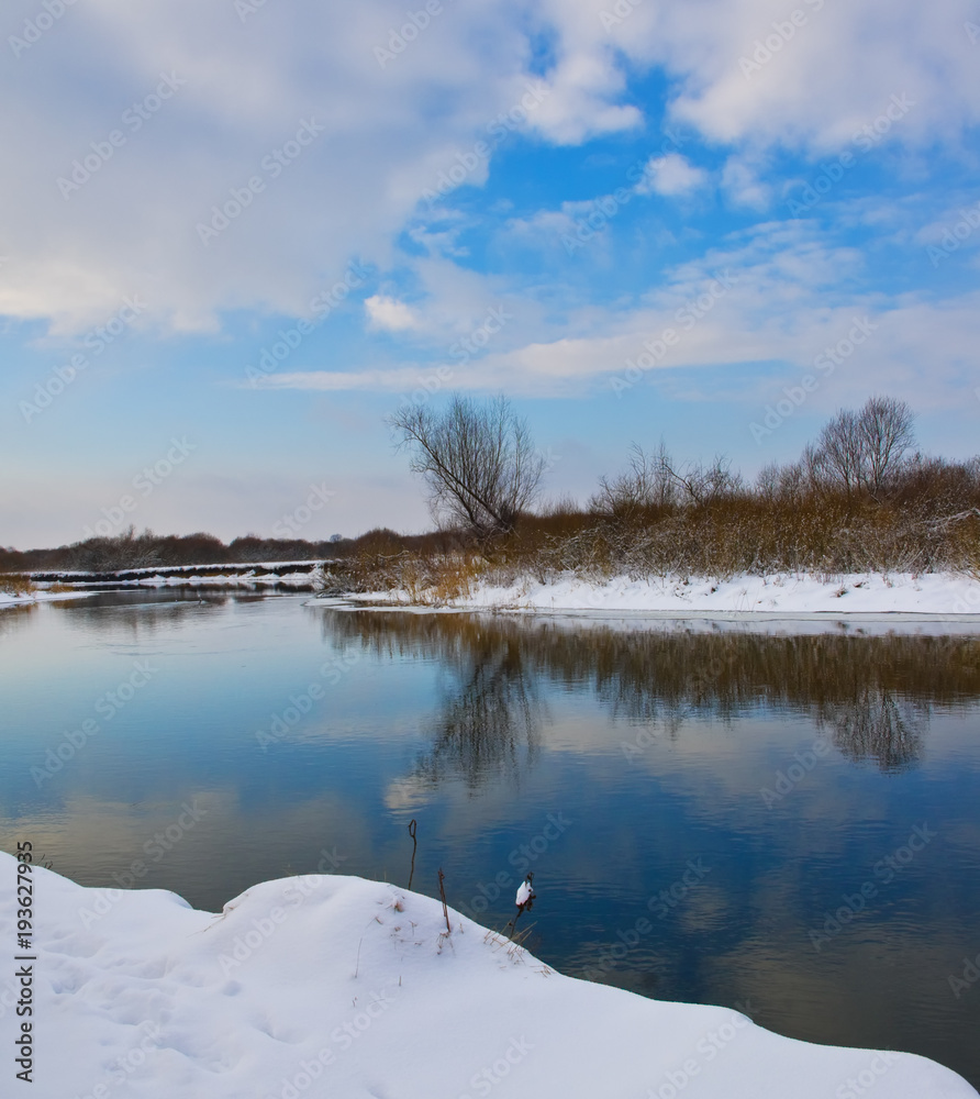Fototapeta premium River in winter season