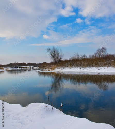 River in winter season