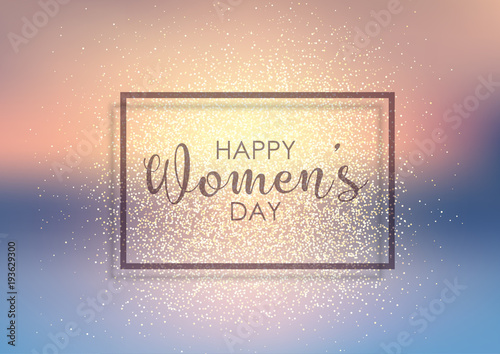Women's Day glitter background