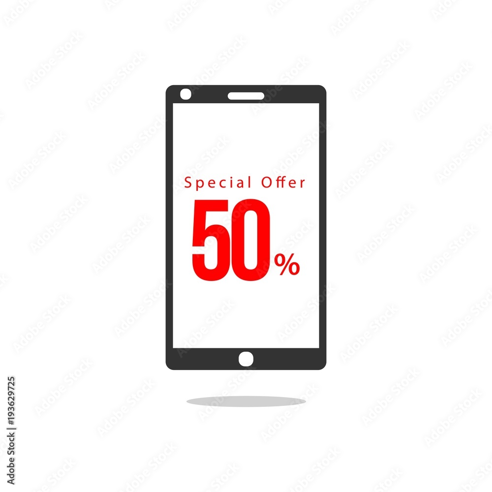 50% Special Offer Vector Template Design 50% Special Offer Vector Template Design