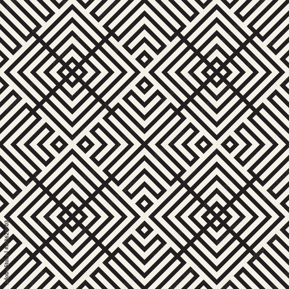 Fototapeta premium Vector seamless lattice pattern. Modern stylish texture with trellis. Repeating geometric grid. Simple graphic design background. 