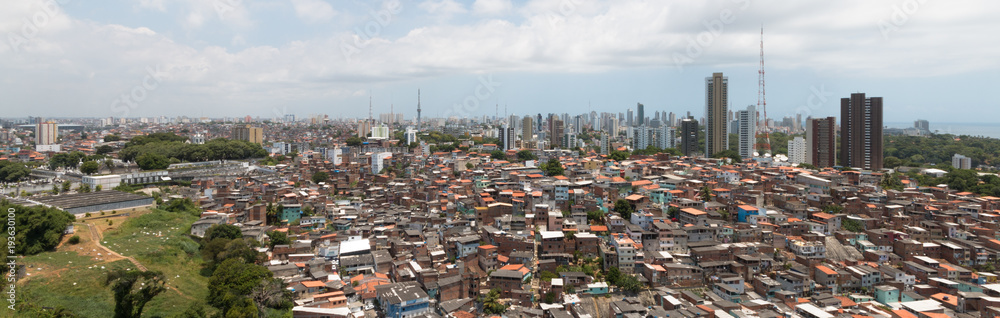 Salvador skyline - panoramic