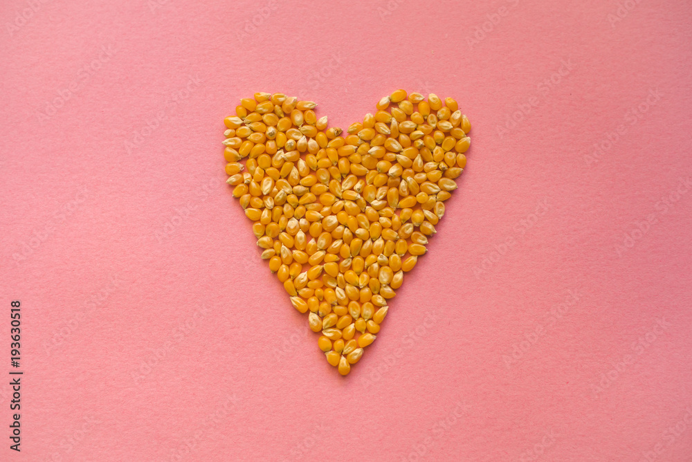 heart shaped corn seeds