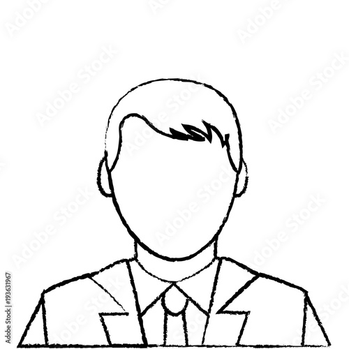 grunge avatar elegant man with shirt and faceless