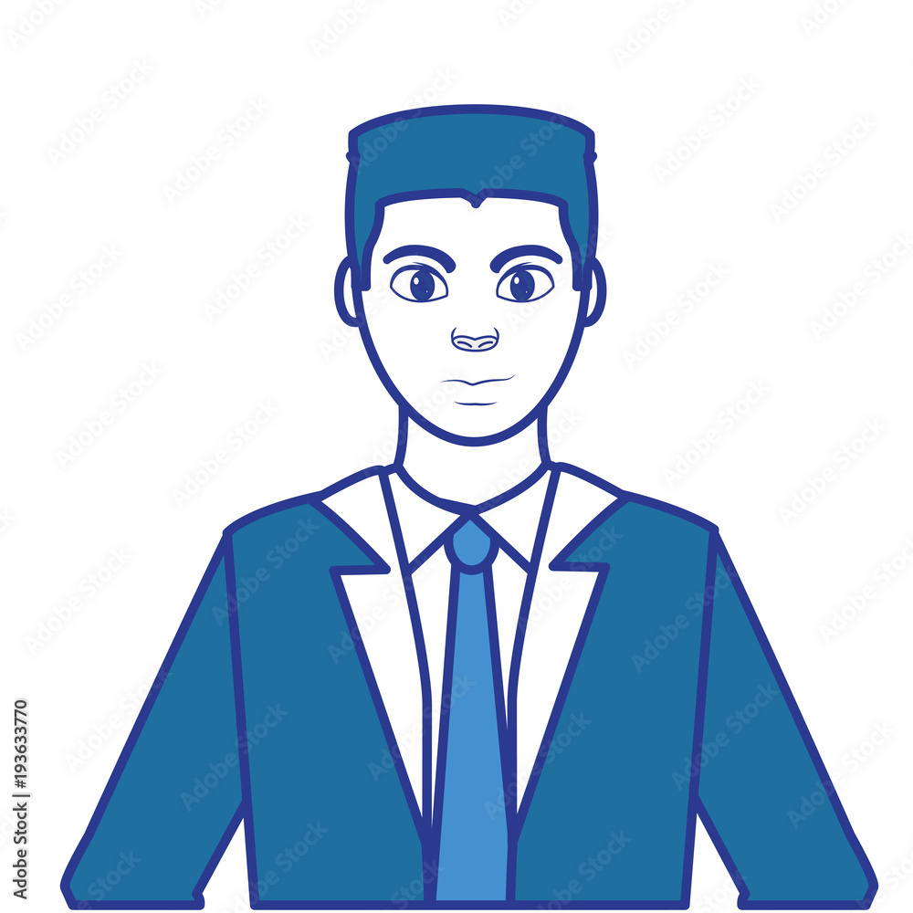 color-profile-man-with-elegant-shirt-and-tie-stock-adobe-stock