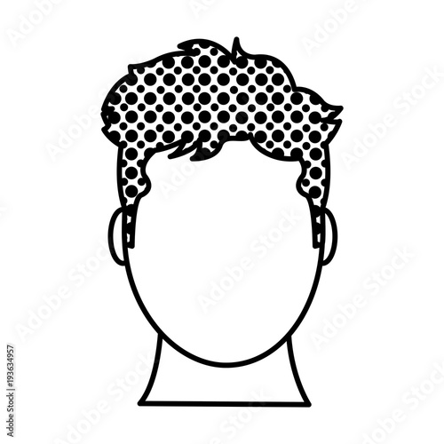 filling texture avatar man head with default face