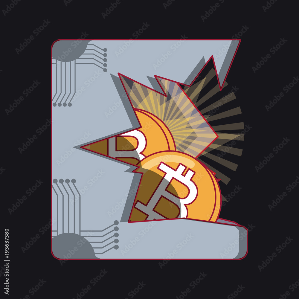 Obraz premium Cryptocurrency exchange design
