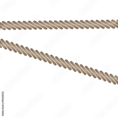 Flat rope illustration