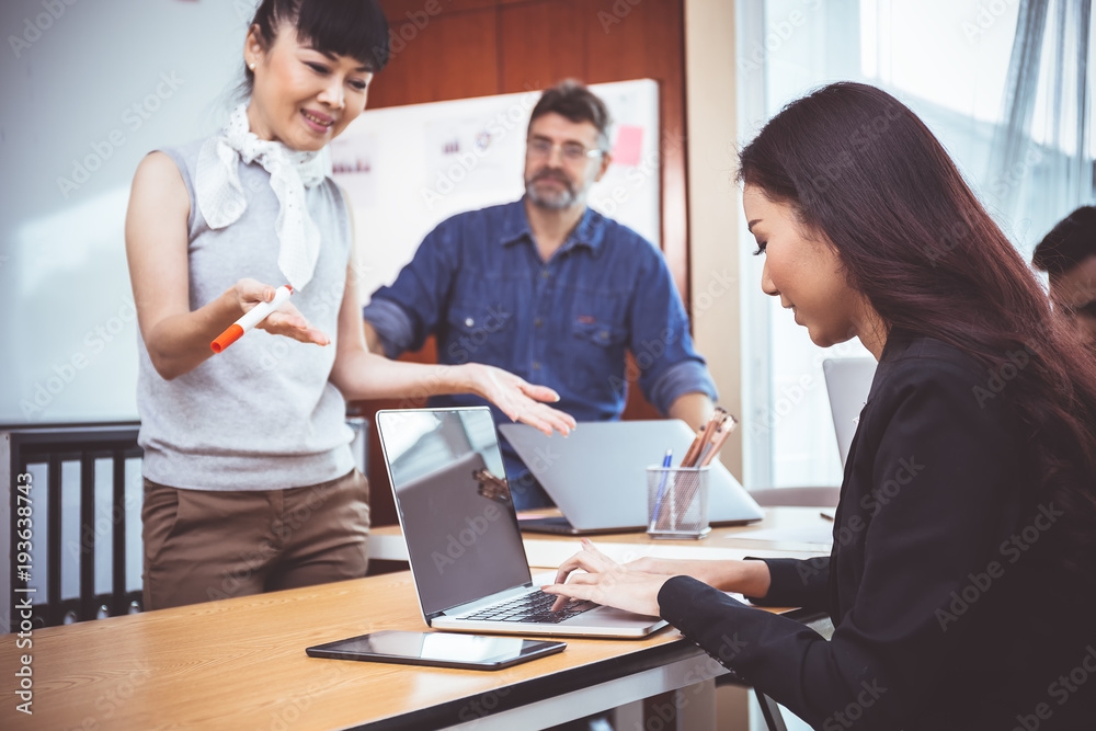 Business team in a meeting For Successful Planners.Business success teamwork concept Business team in a meeting For Successful Planners.Business success teamwork concept