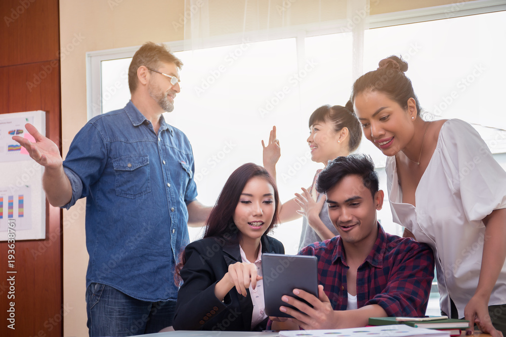 Business team in a meeting For Successful Planners.Business success teamwork concept Business team in a meeting For Successful Planners.Business success teamwork concept