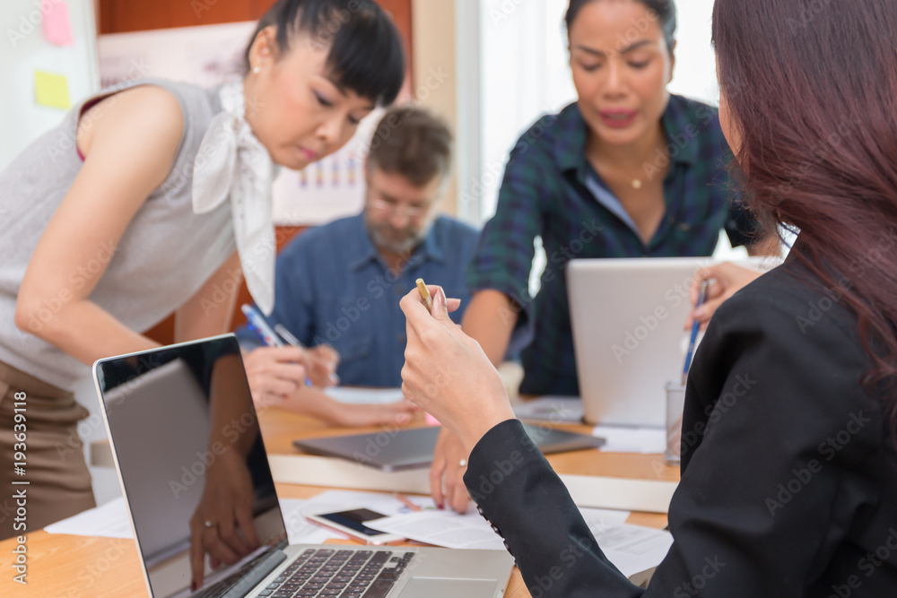 Business team in a meeting For Successful Planners.Business success teamwork concept Business team in a meeting For Successful Planners.Business success teamwork concept