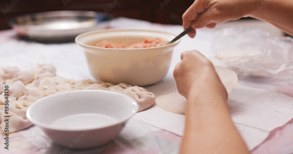Homemade meat dumpling Homemade meat dumpling