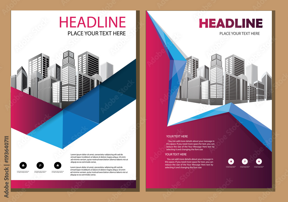 design cover poster a4 catalog book brochure flyer layout annual report business template