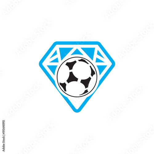 Soccer Diamond Logo Icon Design