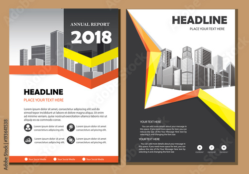 design cover poster a4 catalog book brochure flyer layout annual report business template 