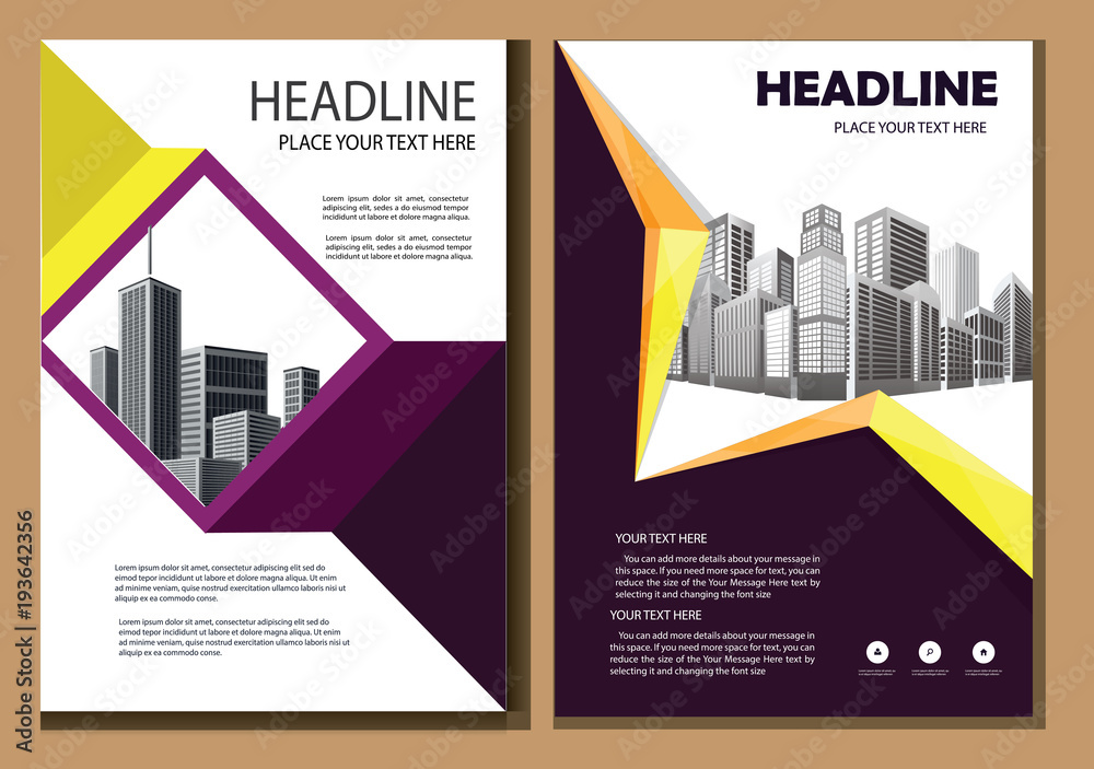 design cover poster a4 catalog book brochure flyer layout annual report business template
