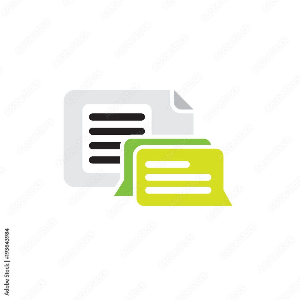 Chat Document Logo Icon Design Chat Document Logo Icon Design