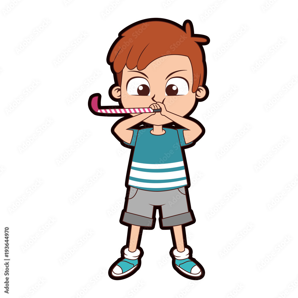 Cute boy on birthday vector illustration graphic design Cute boy on birthday vector illustration graphic design