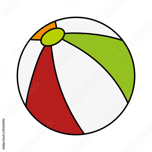 plastic balloon toy icon vector illustration design