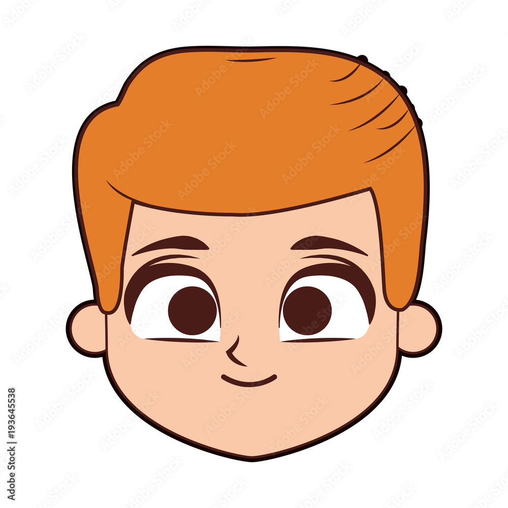Cute boy face cartoon vector illustration graphic design Cute boy face cartoon vector illustration graphic design