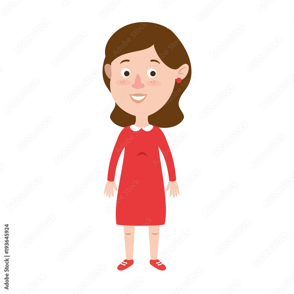 cute and little girl vector illustration design cute and little girl vector illustration design