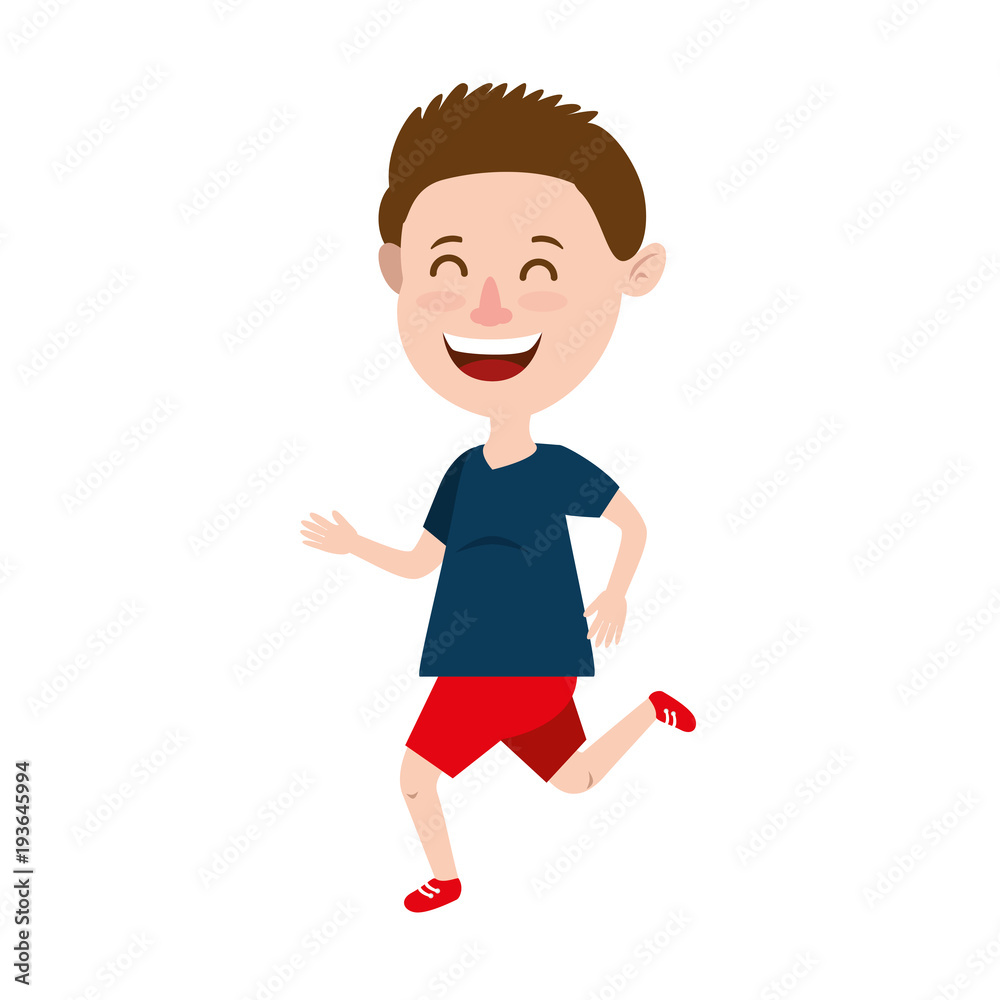 cute and little boy celebrating vector illustration design cute and little boy celebrating vector illustration design