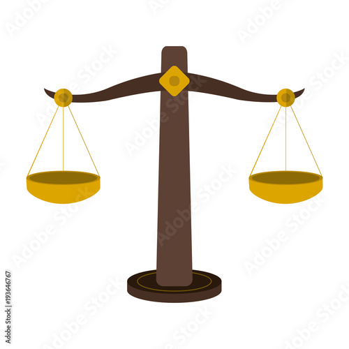 Justice balance symbol vector illustration graphic design
