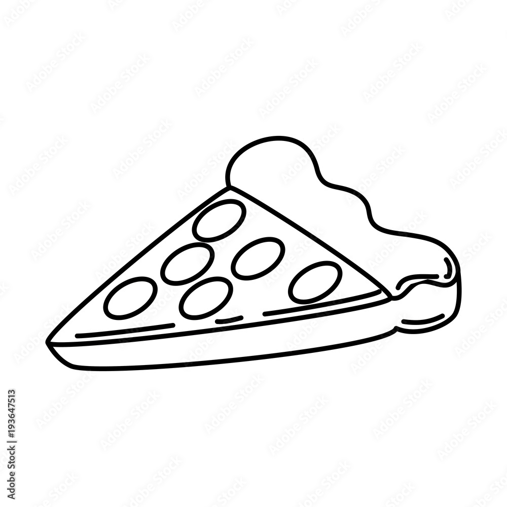 delicious pizza portion icon vector illustration design delicious pizza portion icon vector illustration design