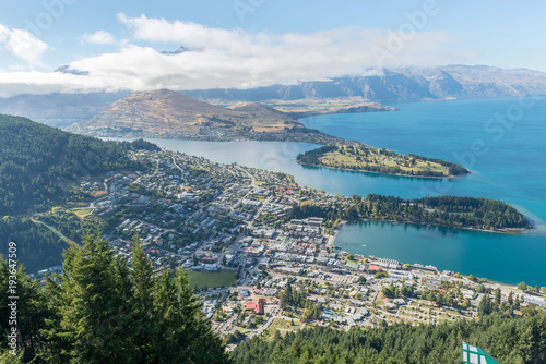 Queenstown New Zealand from above © wilgory